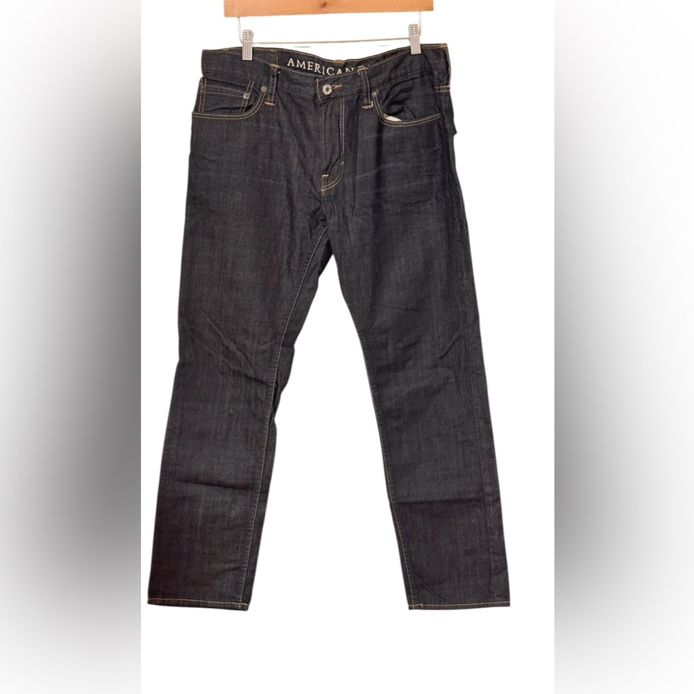 American Eagle Men’s Dark Indigo Slim Fit Jeans 33x30 Classic 100% Cotton Denim